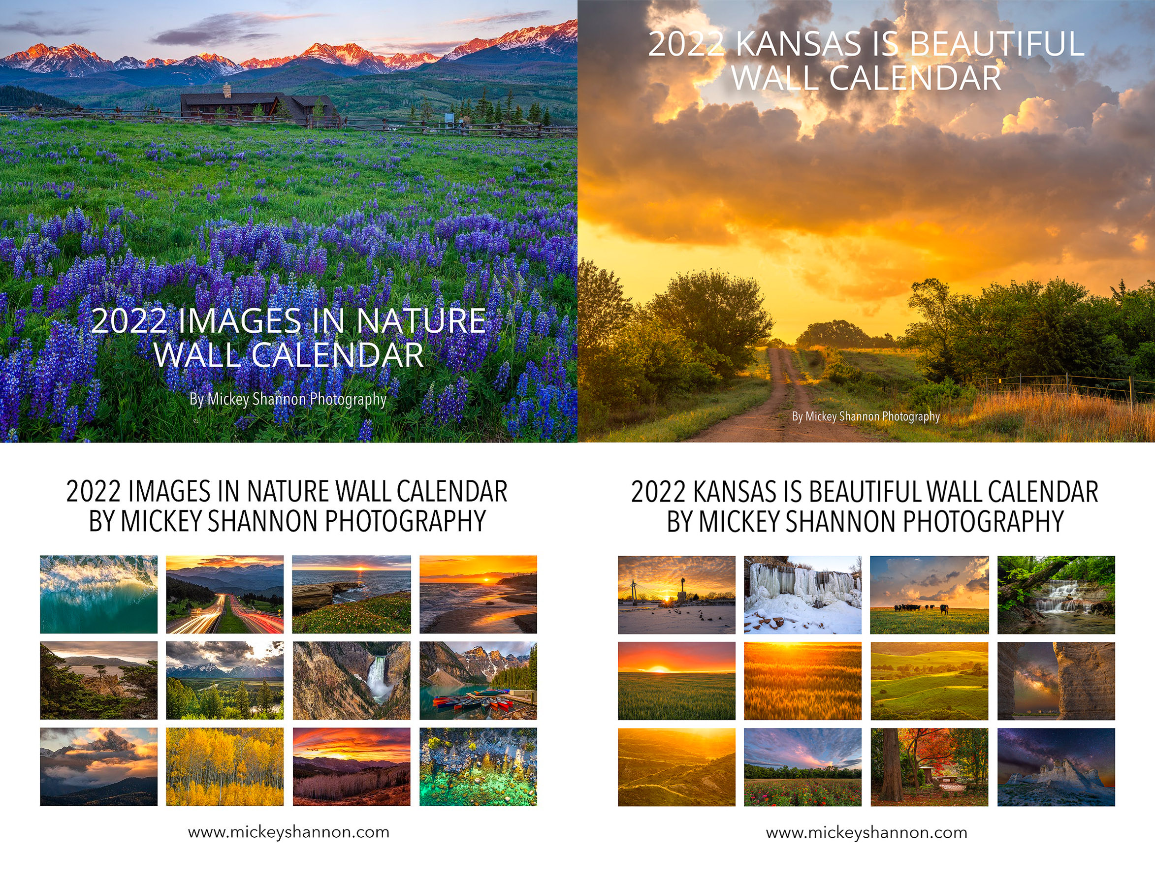 Landscape Photographs 2022 Wall Calendar