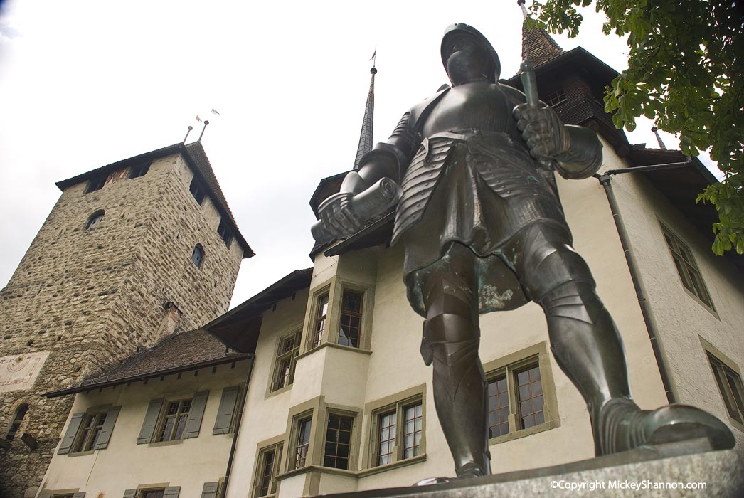 Spiez Castle Statue