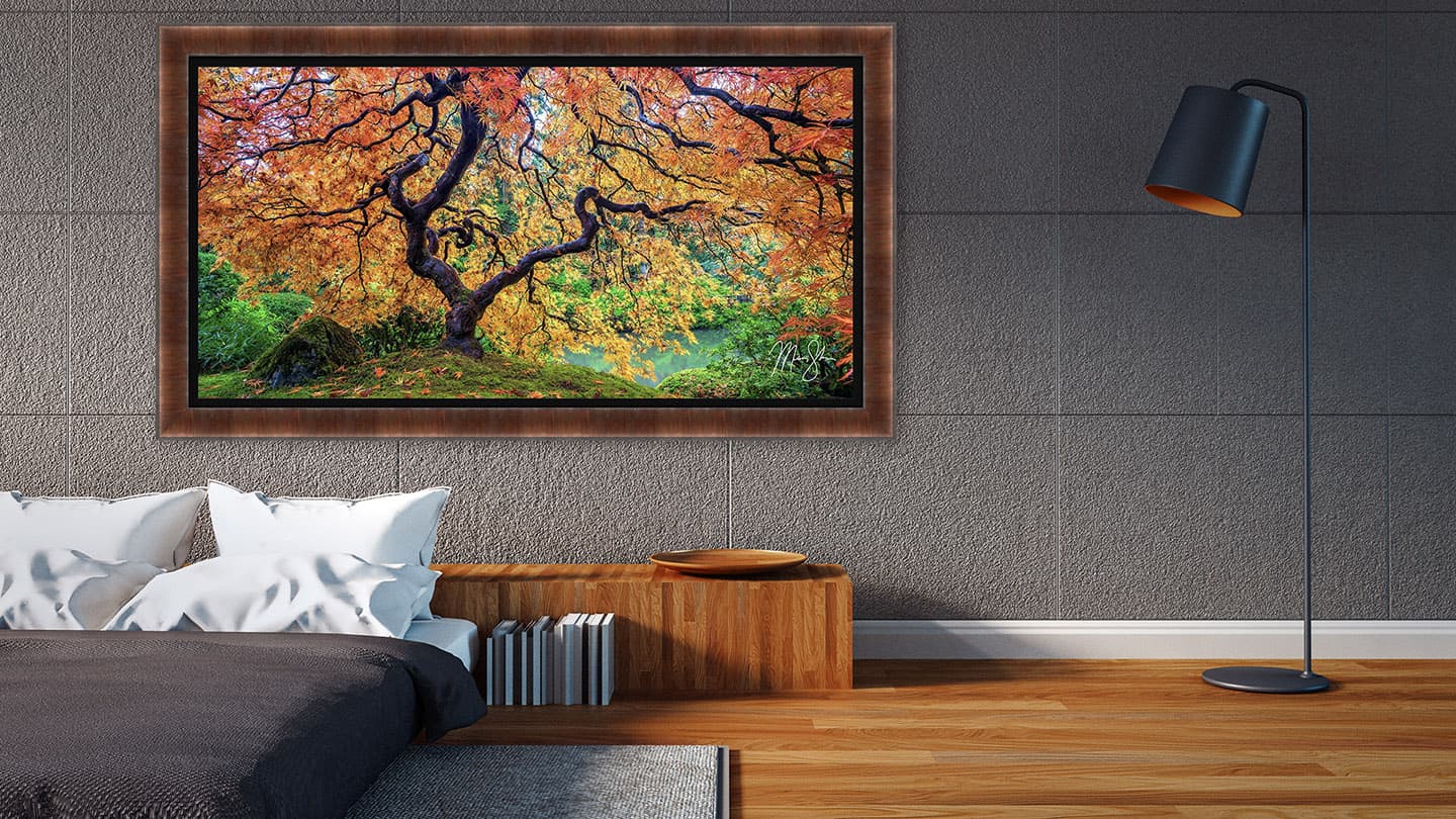 Tree of Fire | Larson Juhl Belmont Medium Olive Framed Print