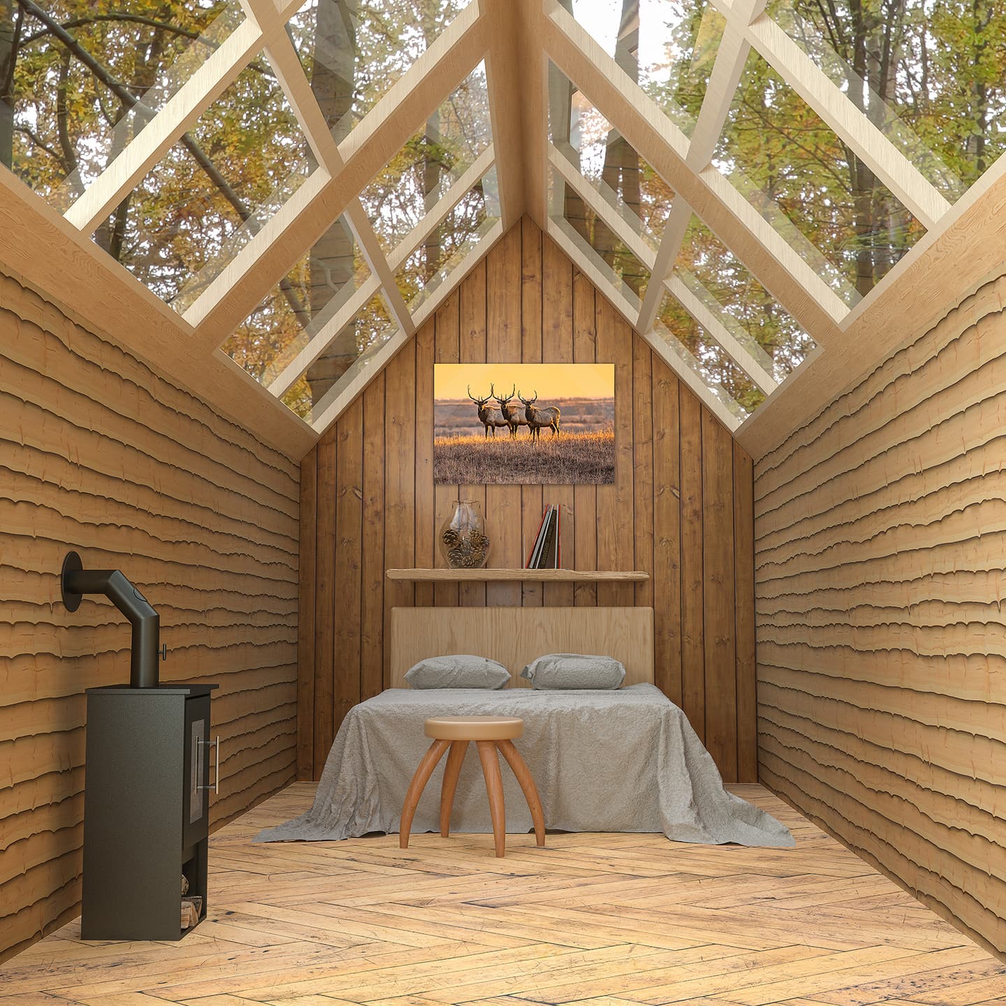 Country Rustic Cabin Interior Design