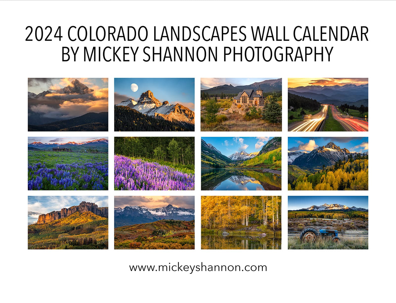 2024 Colorful Colorado Wall Calendar Back Cover