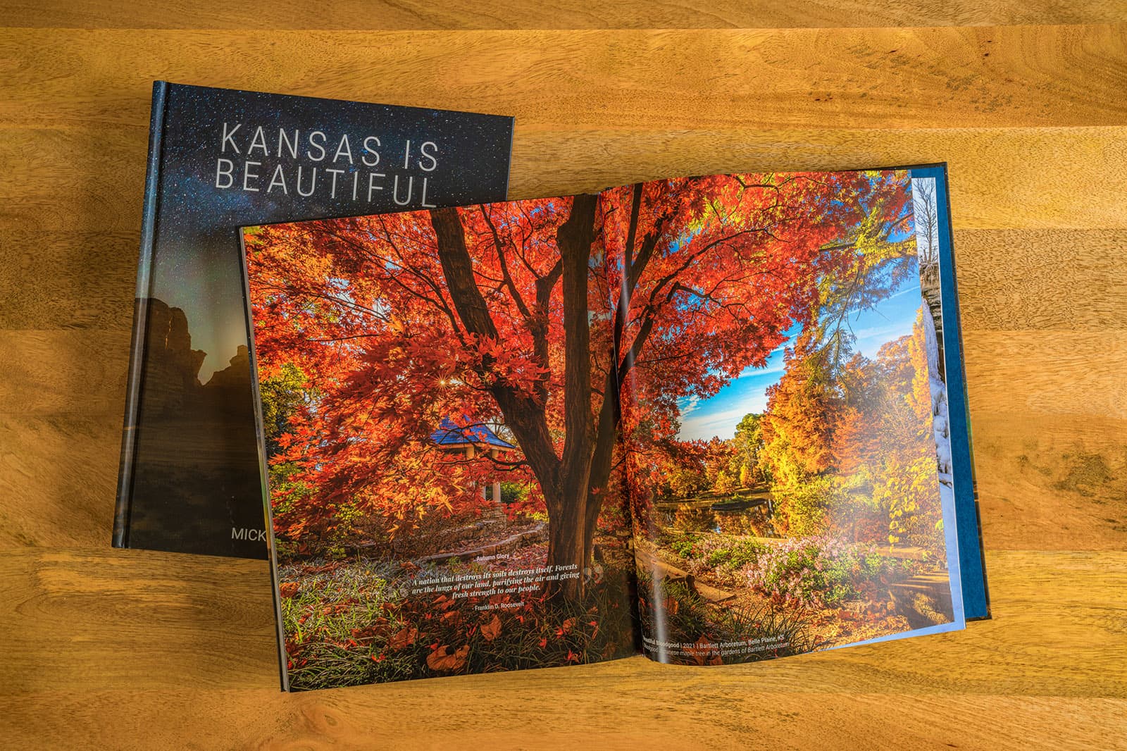 Kansas is Beautiful Coffee Table Open Book