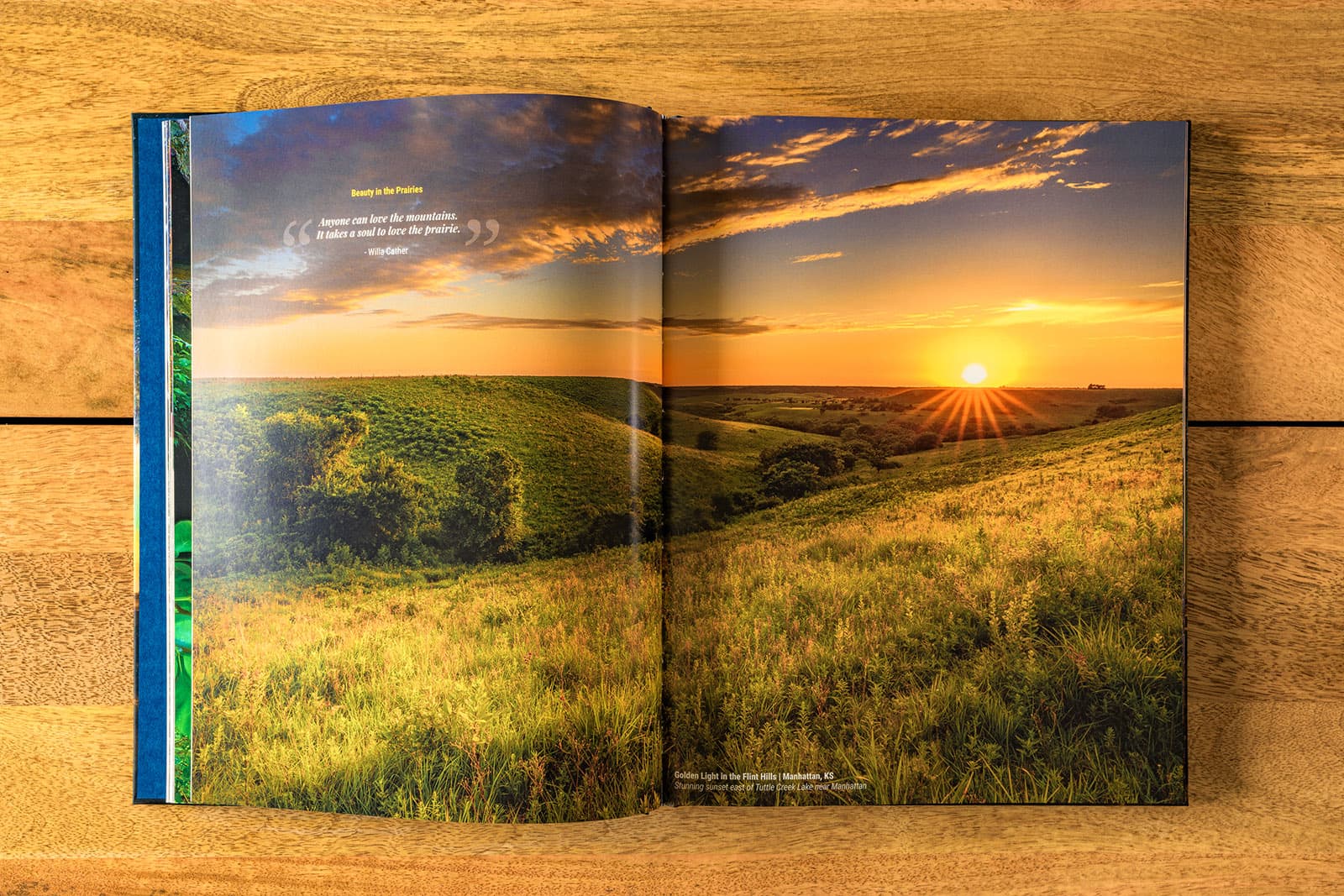 Kansas is Beautiful Coffee Table Open Book