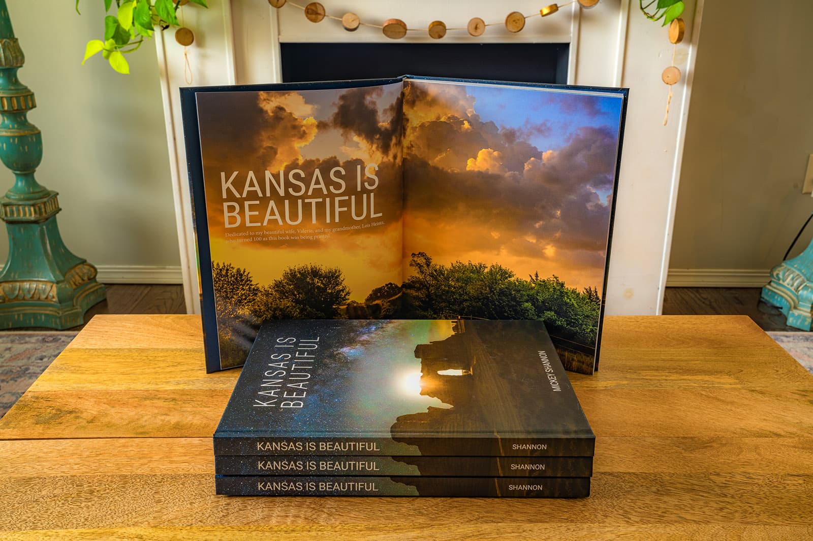 Kansas is Beautiful Coffee Table Open Book