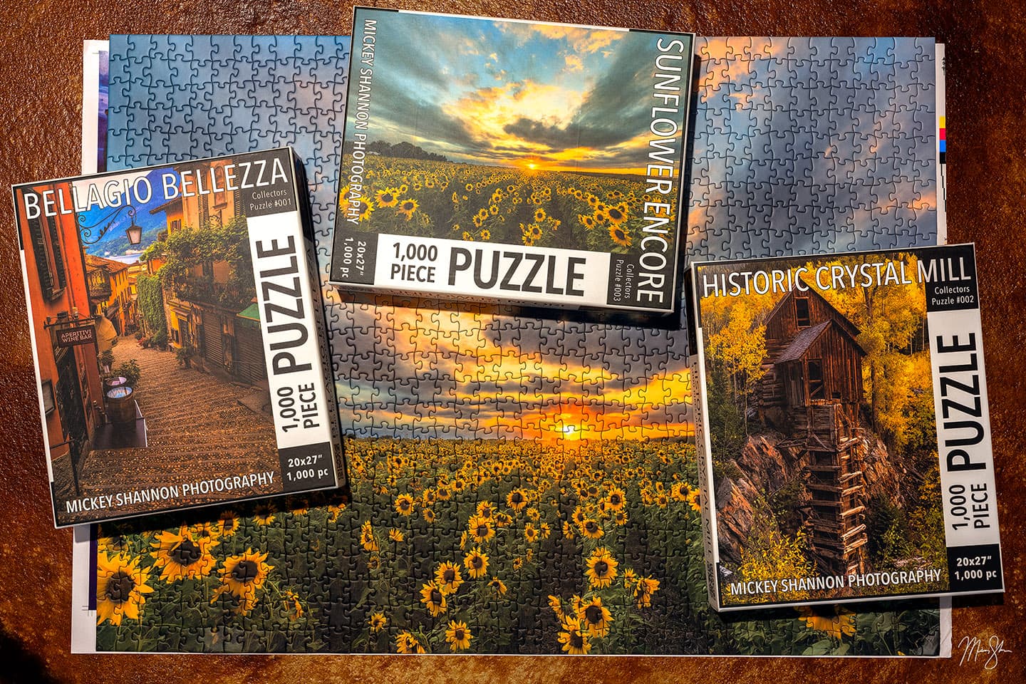 Fine Art Landscape & Travel Puzzle Collection (3-Pack)