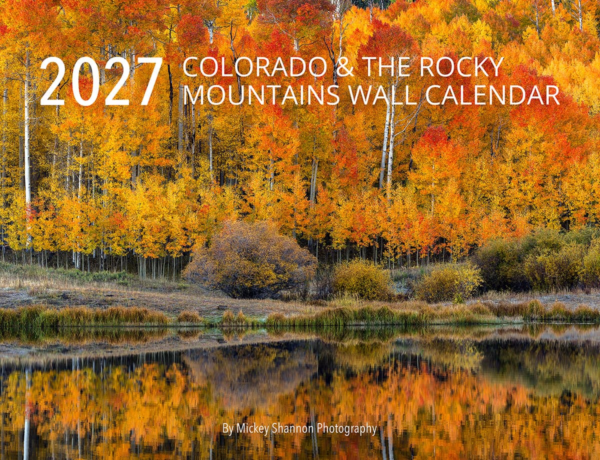 Colorado & the Rocky Mountains 2027 calendar front cover