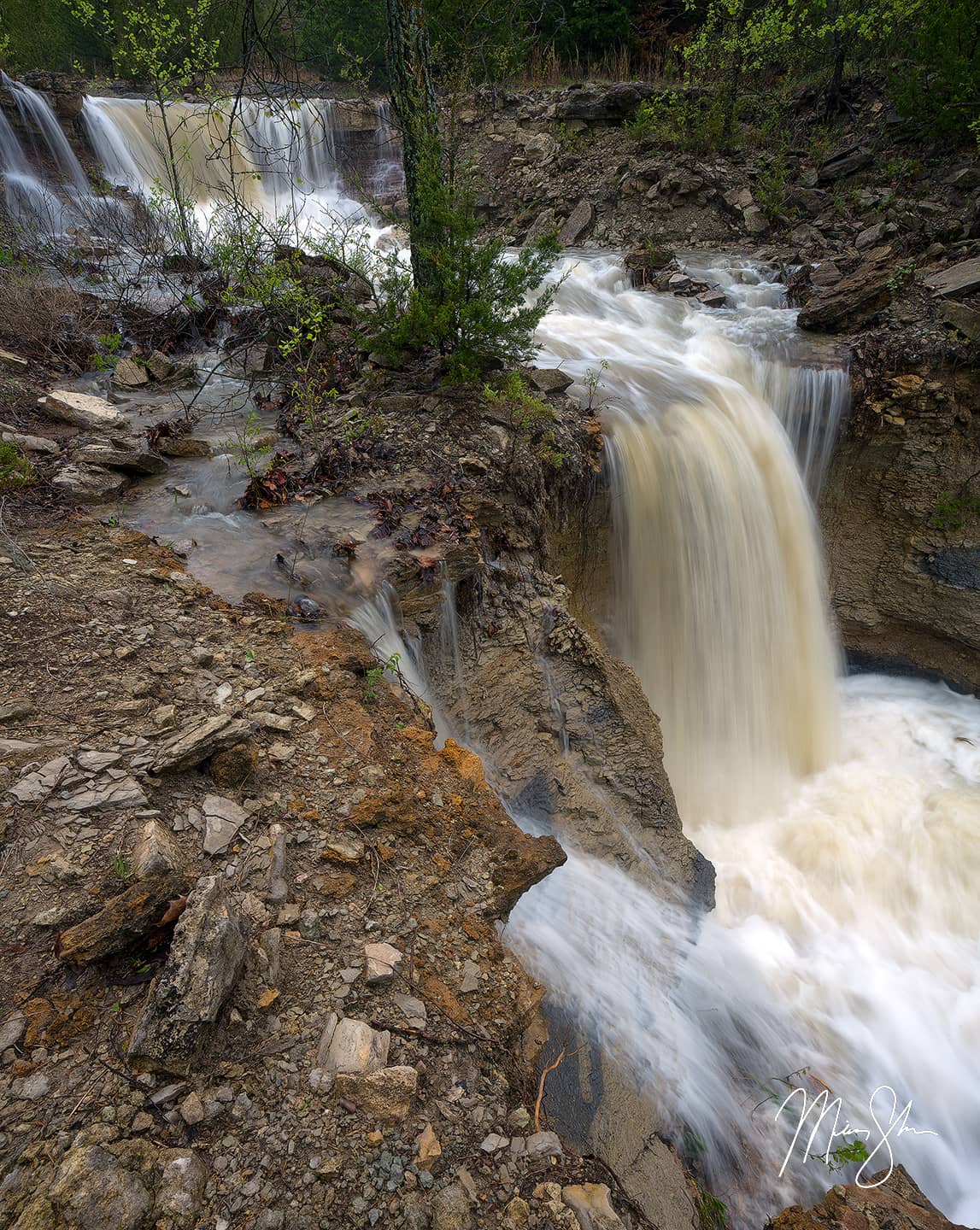 Alma Falls - Alma City Lake, Alma, Kansas