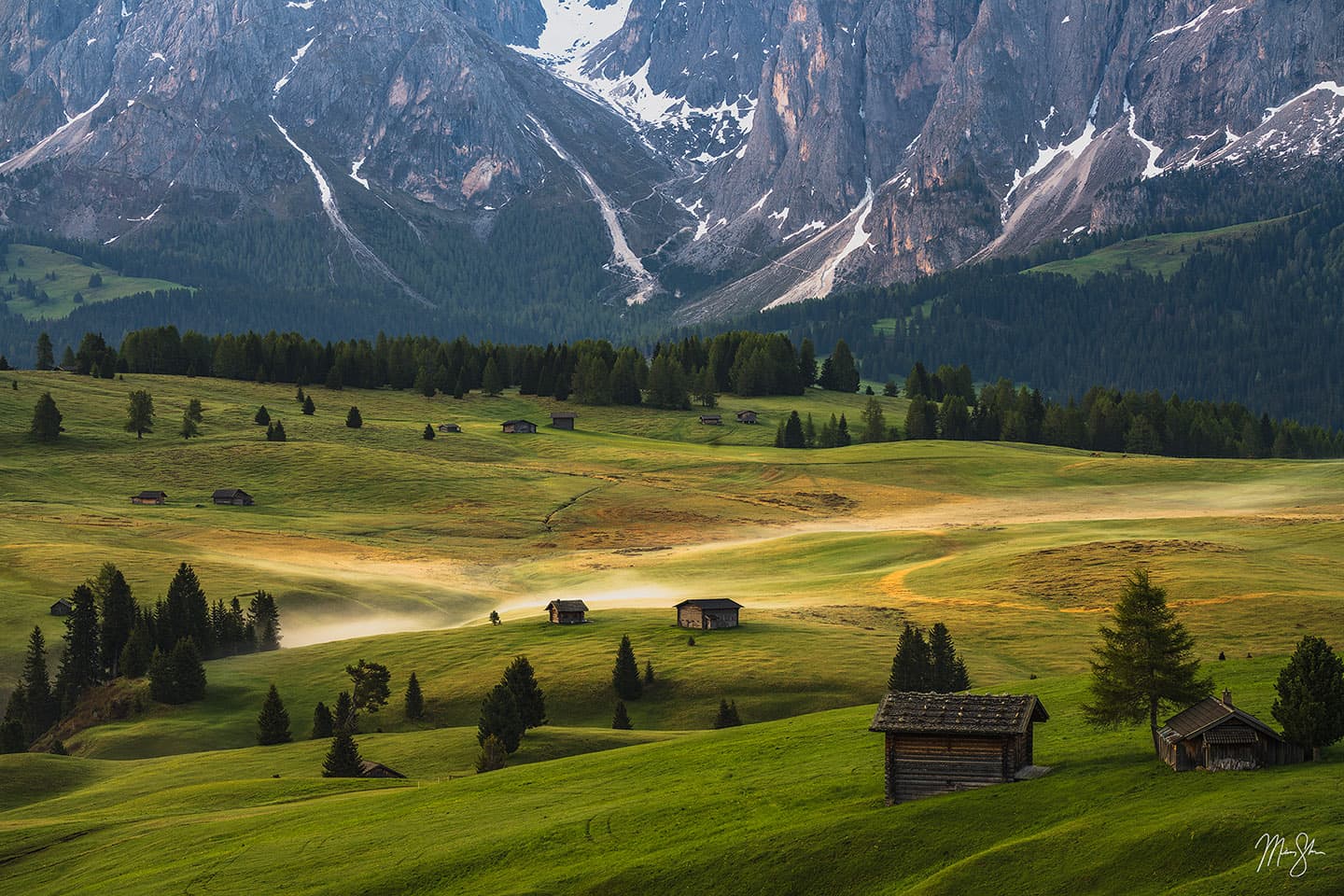 Alpe di Siuse Morning - Alpe di Siuse, Dolomites, Italy