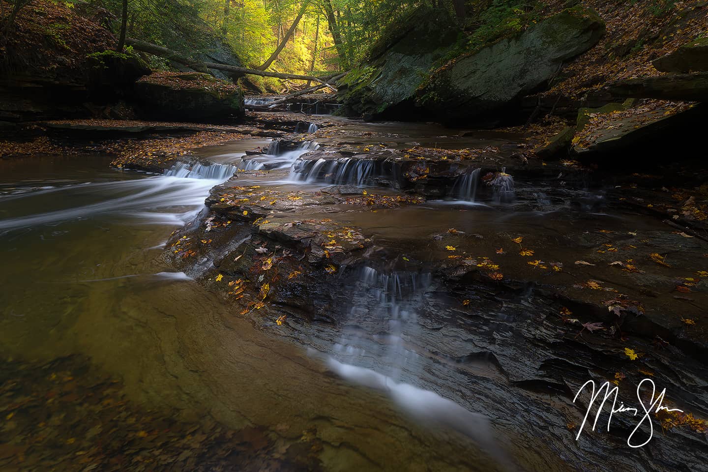 Autumn at Lower Brandywine Falls - Brandywine Falls, Cuyahoga Valley National Park, Ohio