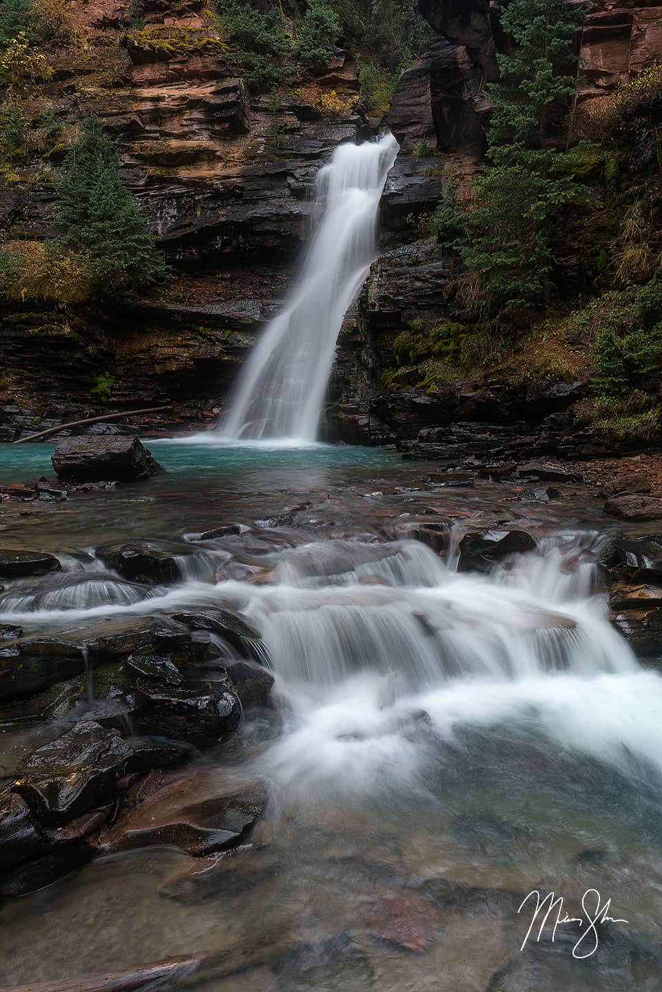 Autumn at South Mineral Creek Falls - South Fork Mineral Creek Falls, Silverton, Colorado