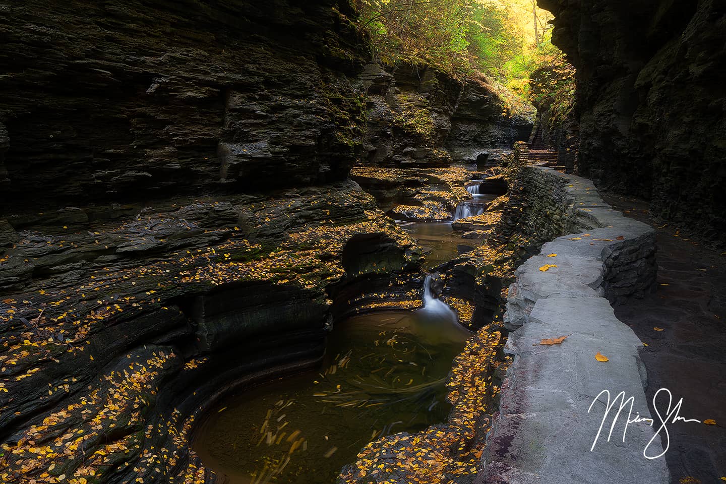 Autumn in Spiral Gorge at Watkins Glen - Watkins Glen State Park, NY