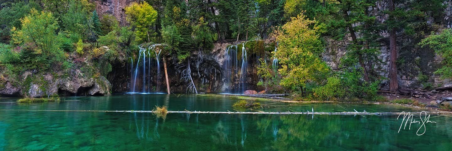 Autumn Panorama of Hanging Lake - Hanging Lake, Colorado