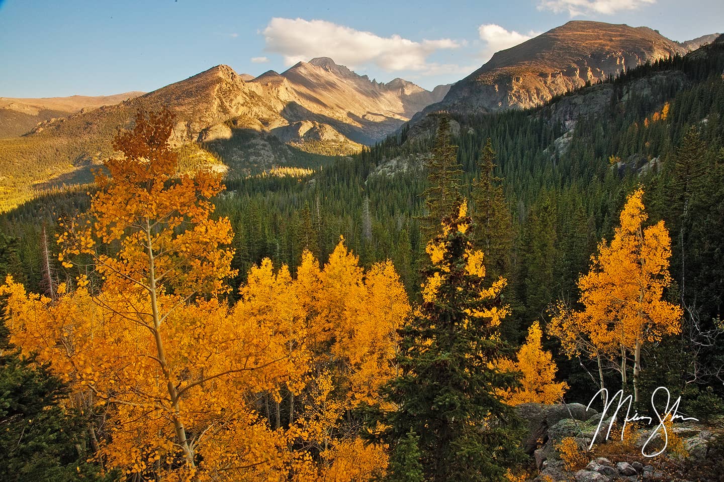 Autumn View of Longs Peak - Near Dream Lake, Rocky Mountain National Park, Estes Park, Colorado