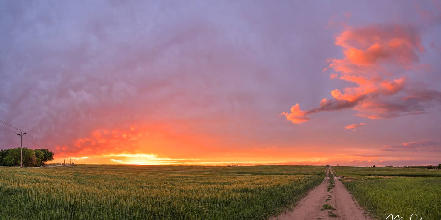 Backroad Sunset - Goddard, Kansas