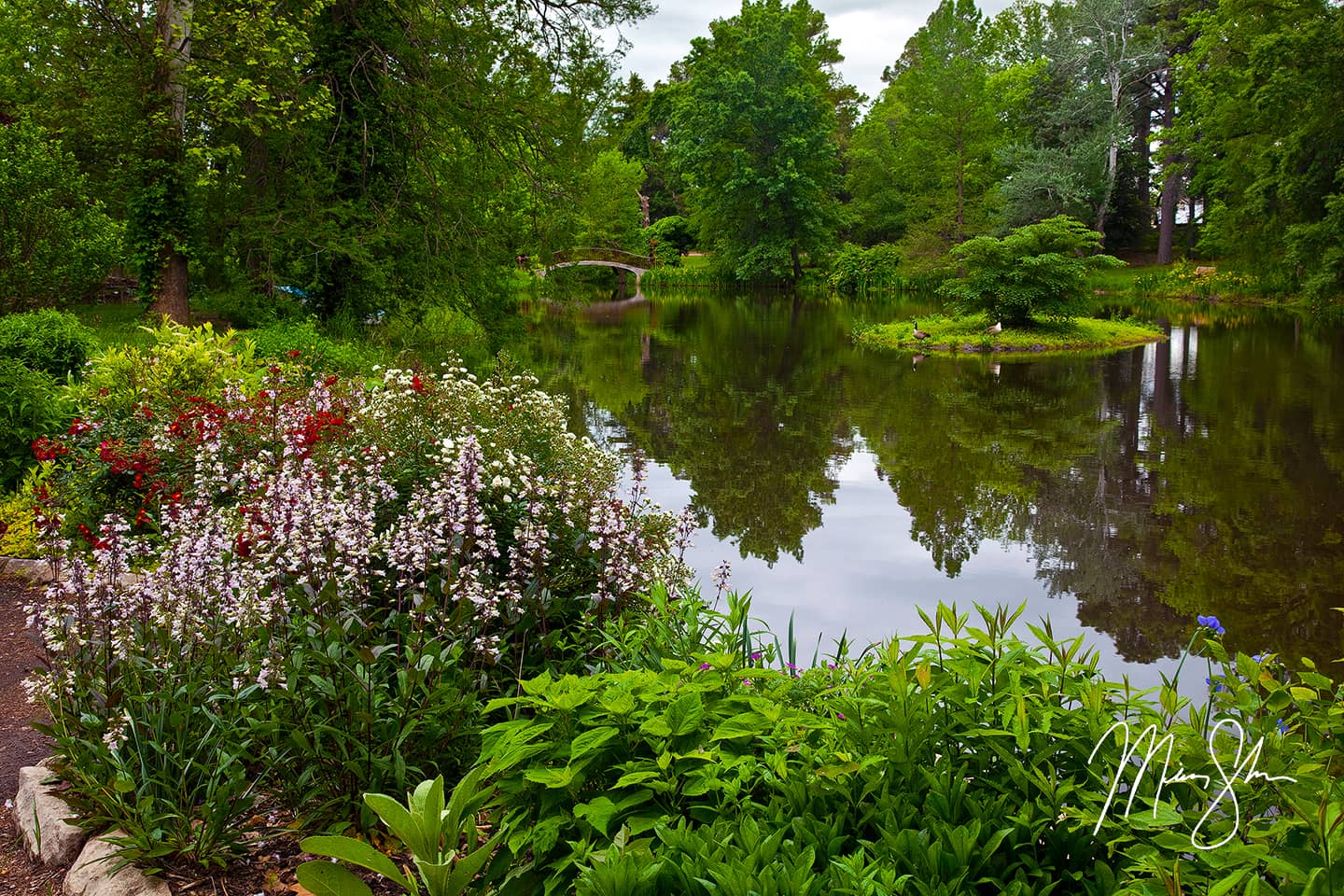 Bartlett Arboretum Pond - Bartlett Arboretum, Belle Plaine, Kansas