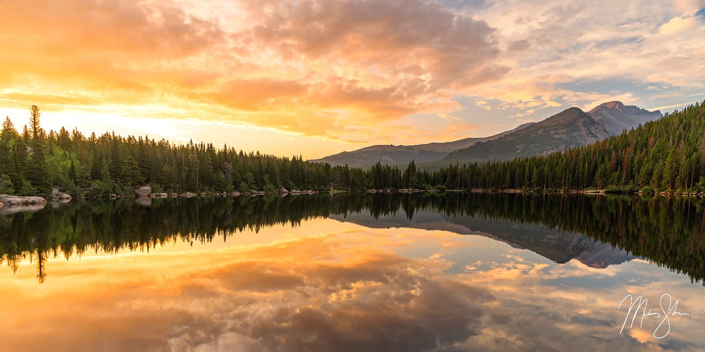 Sunrise at Bear Lake in Rocky Mountain National Park