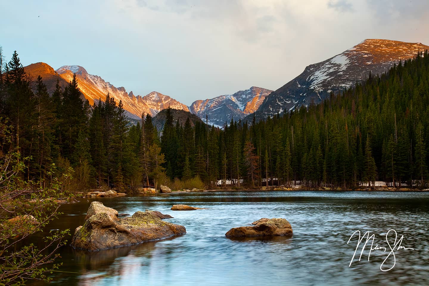 Bear Lake Sunset - Bear Lake, Rocky Mountain National Park, Colorado