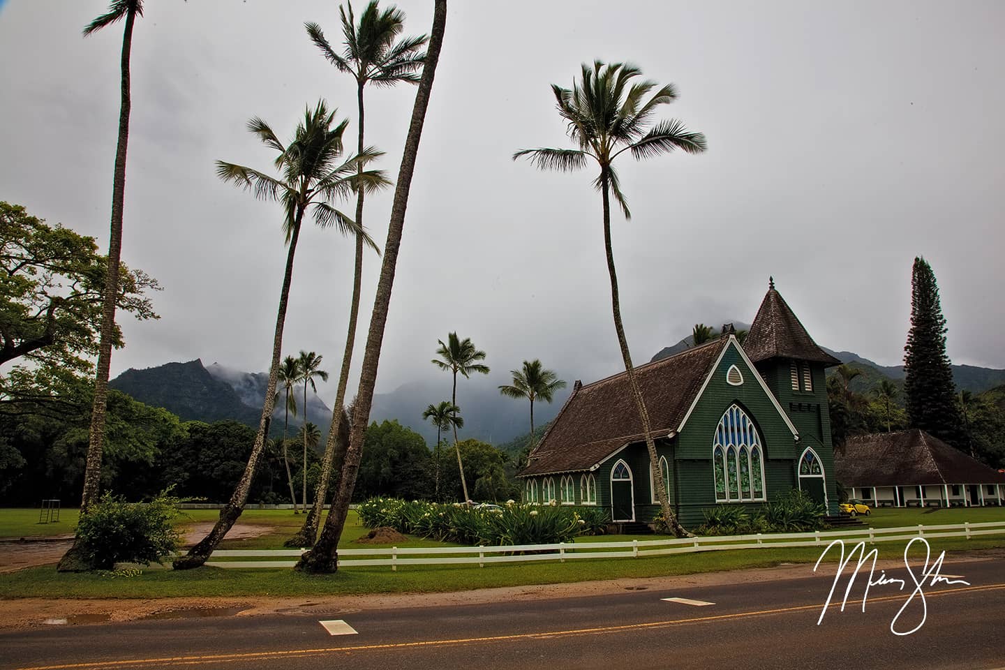 Beautiful Hanalei Wai'oli Hui'ia Church - Hanalei, Kauai, Hawaii