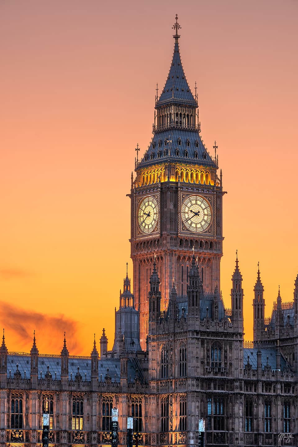 Big Ben Sunset - Big Ben, London, England, UK