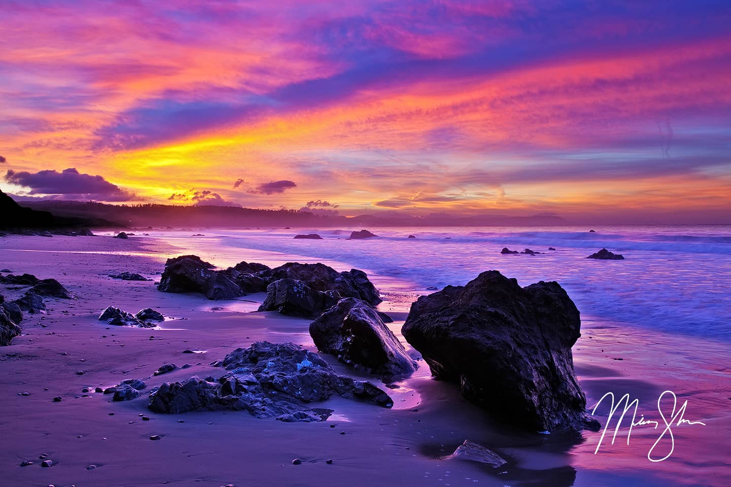 Big Sur Sunrise - San Simeon, Big Sur, California