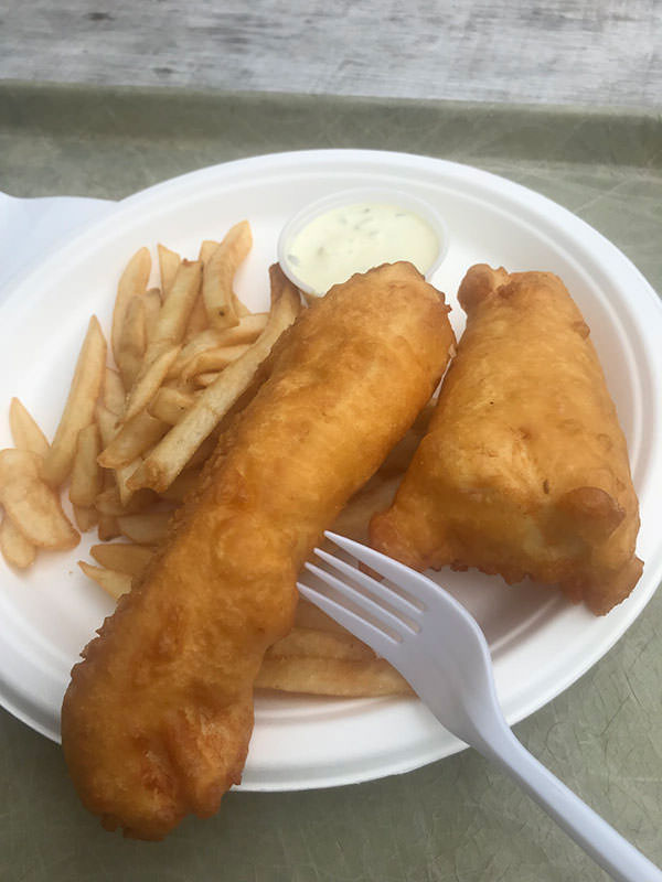Fish n Chips at the Hyder Seafood Bus