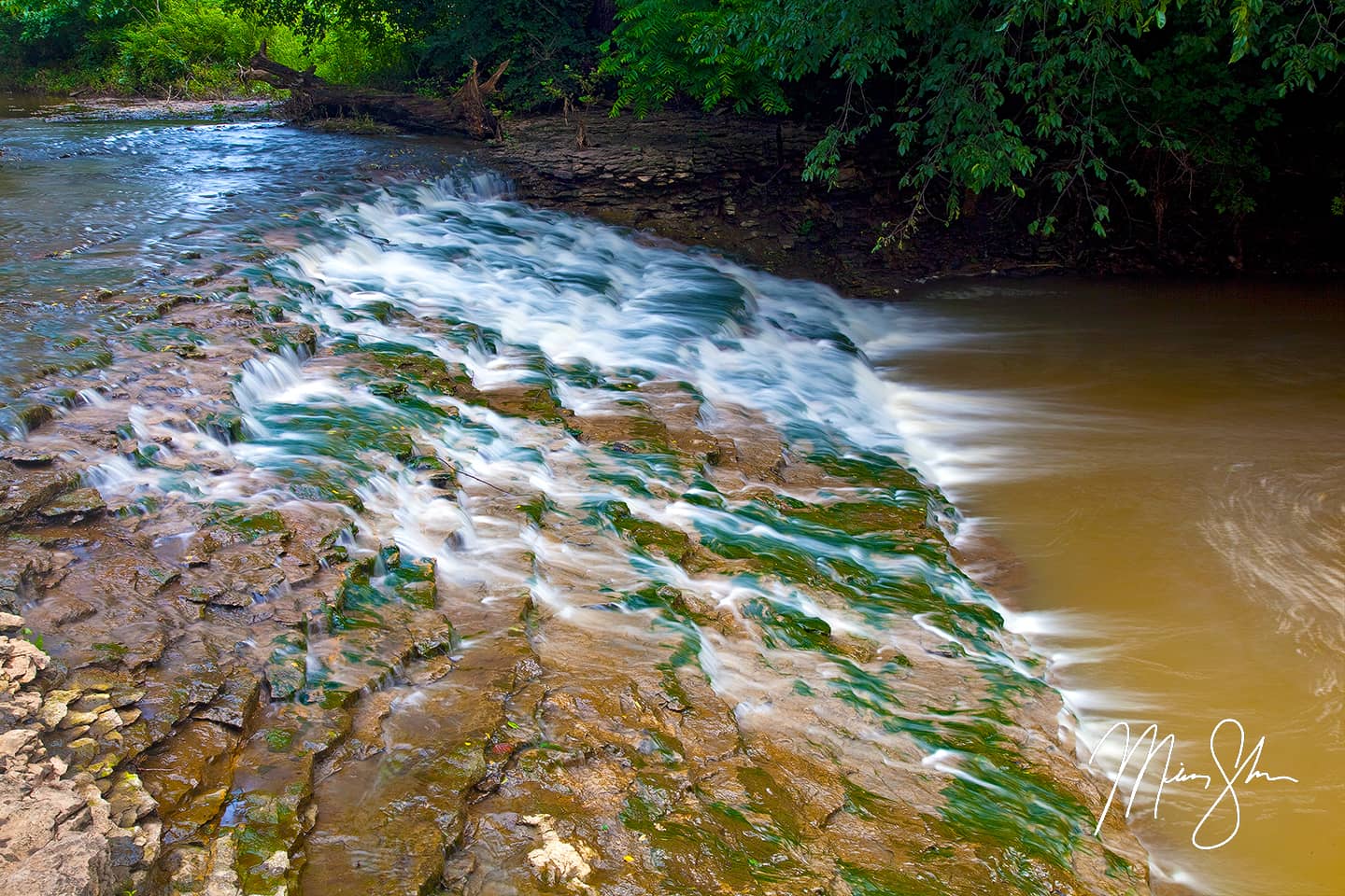 Buck Creek Falls Cascades - Near Oskaloosa, KS