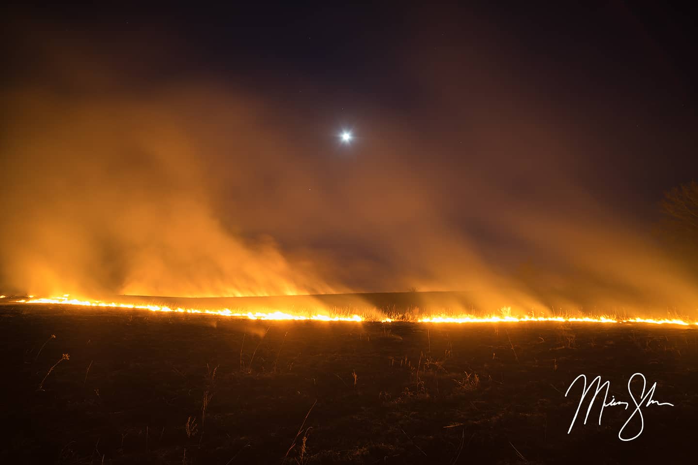 Burning of the Flint Hills - Near Florence, Kansas