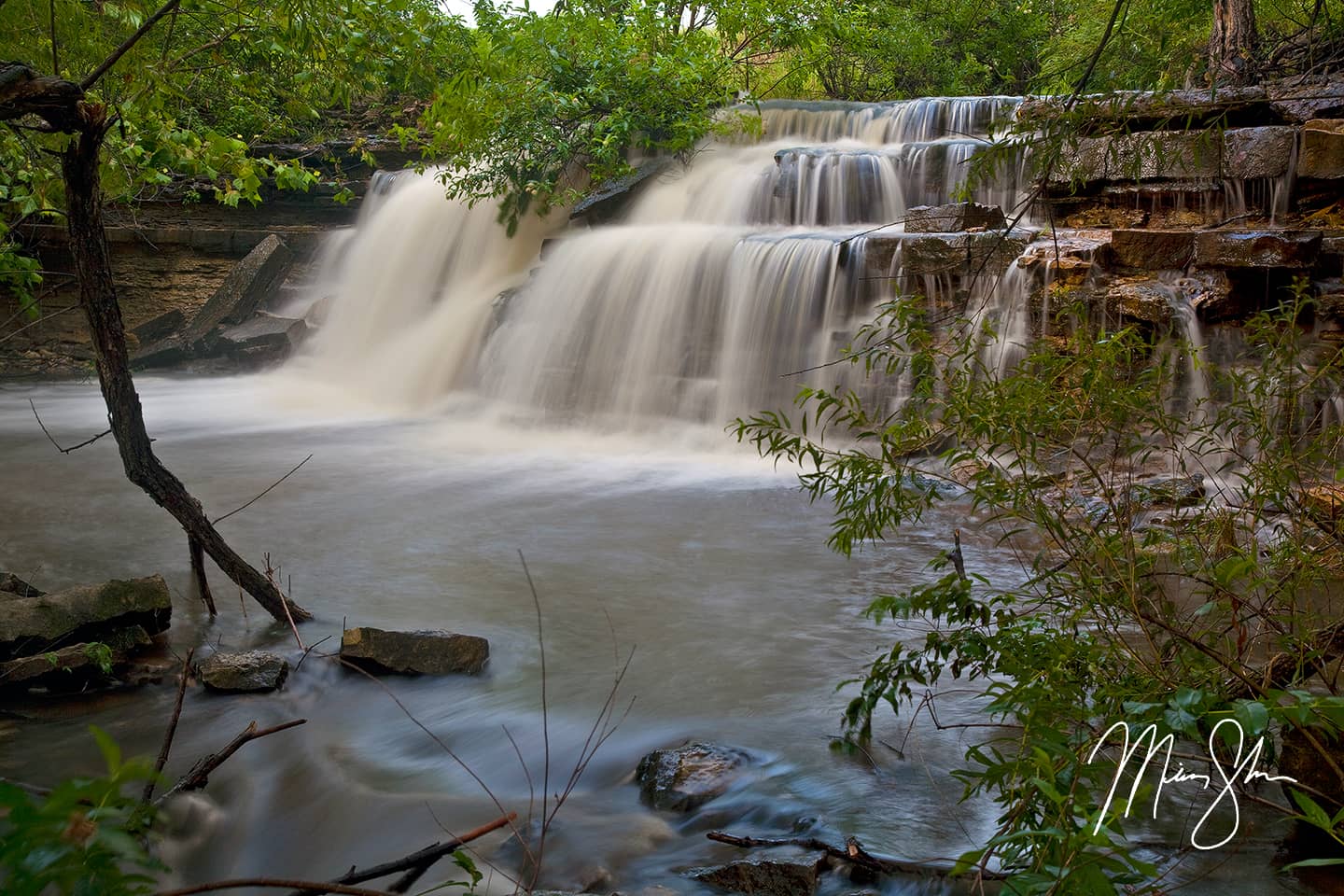 Butler Falls - Butler State Fishing Lake, Kansas