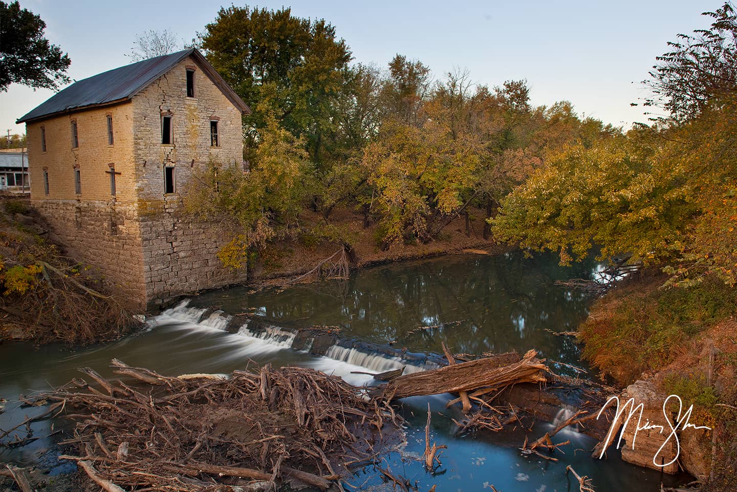 Cedar Point Mill Autumn - Cedar Point, Kansas