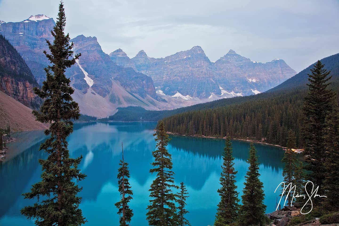 Classic Moraine Lake - Moraine Lake, Banff National Park, Alberta, Canada