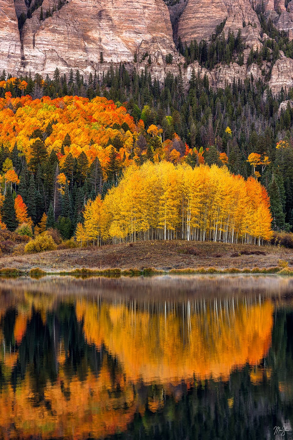 Colorado Fall Reflections - Owl Creek Pass, Colorado