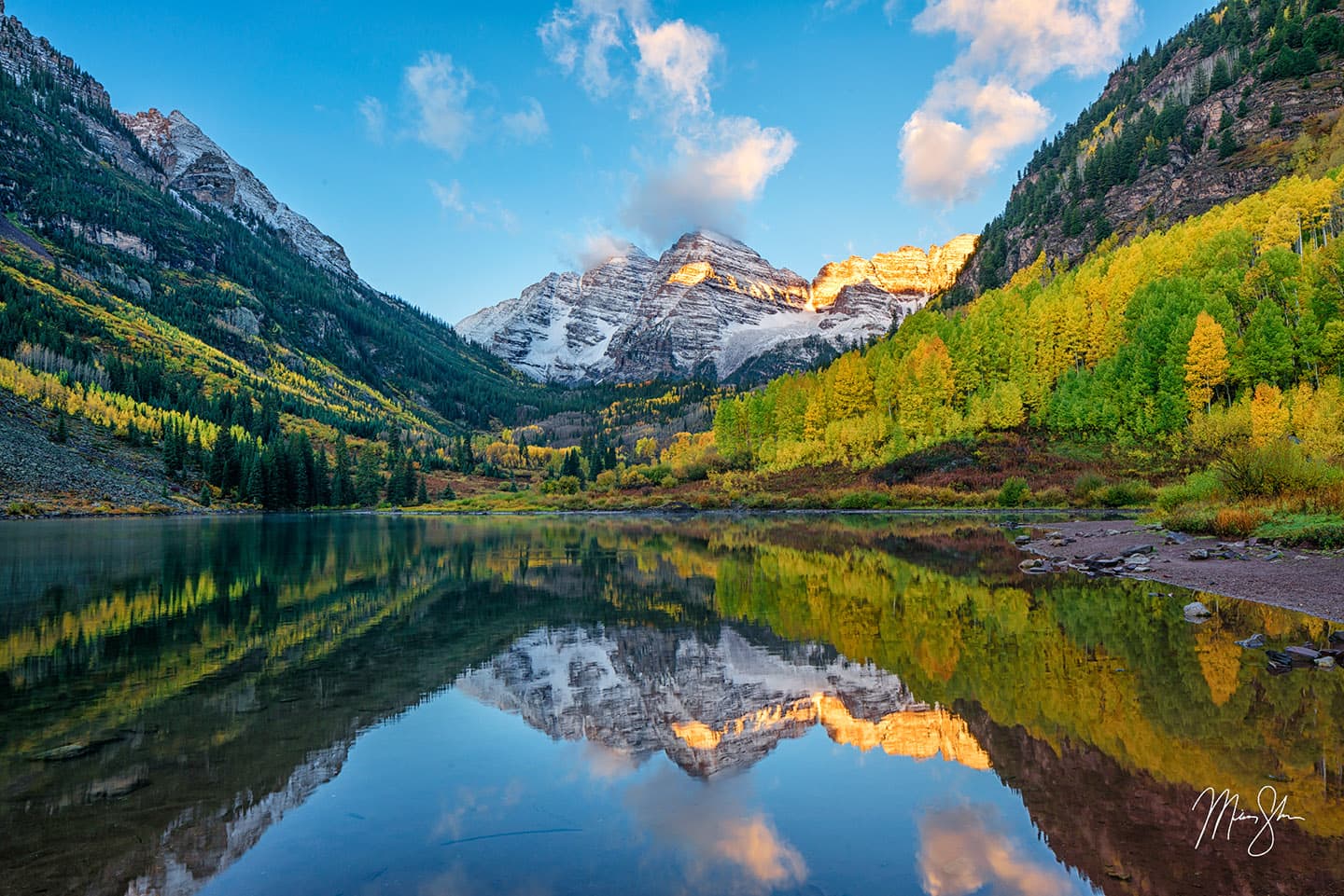 Colorado photography: Maroon Bells with fall colors