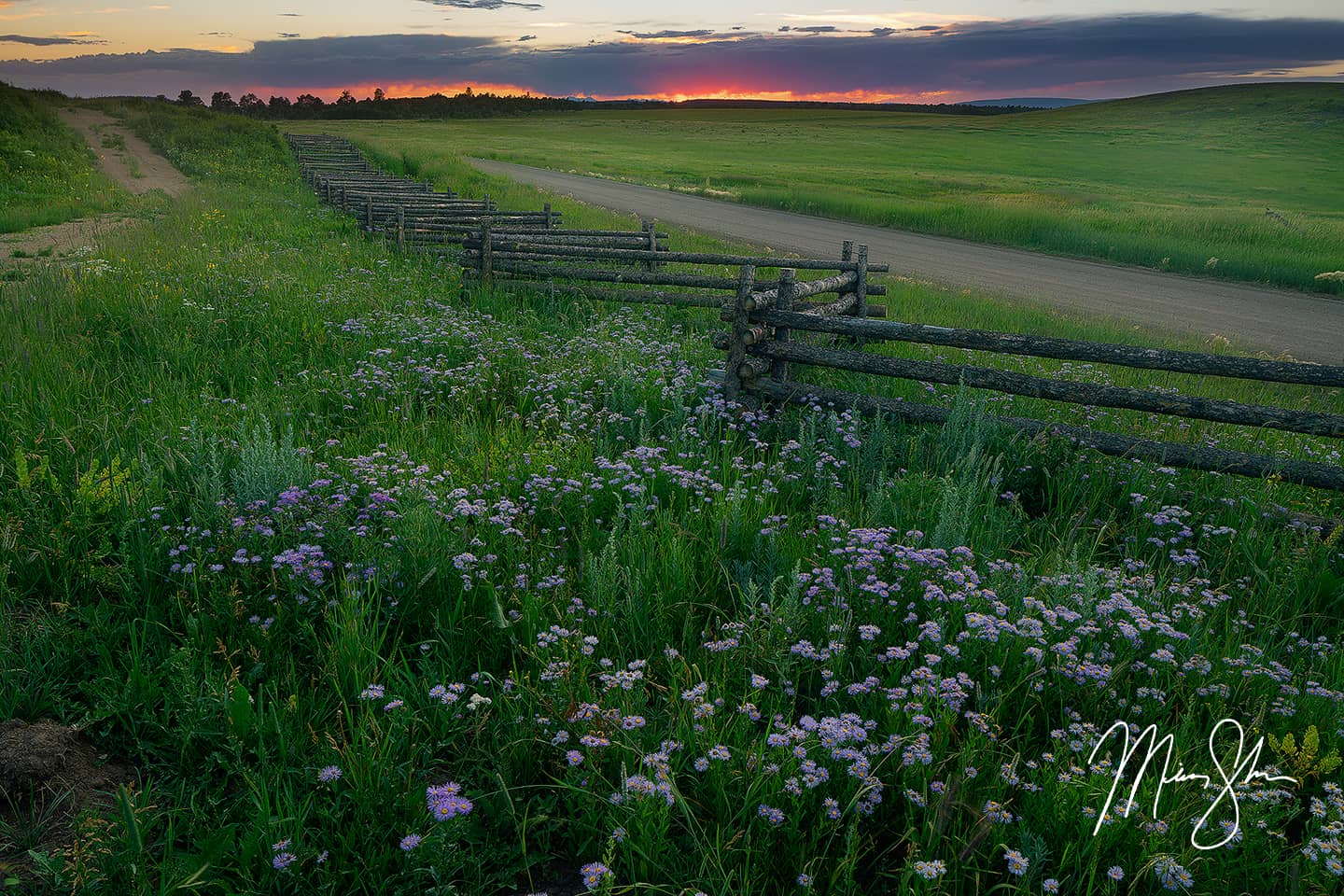 Colorado Summer Sunset - Last Dollar Road, Colorado