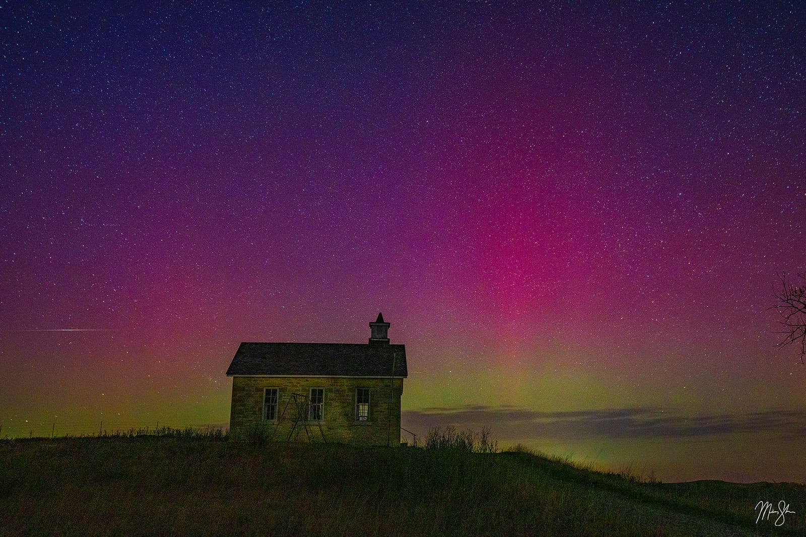 Cosmic Flint Hills - Lower Fox Creek Schoolhouse, Tallgrass Prairie National Preserve