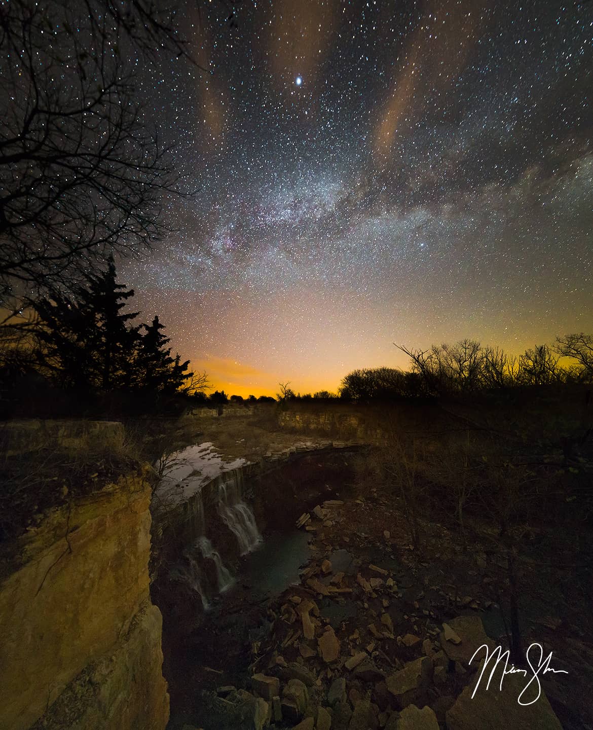 Cowley Falls Milky Way - Cowley State Fishing Lake, Kansas