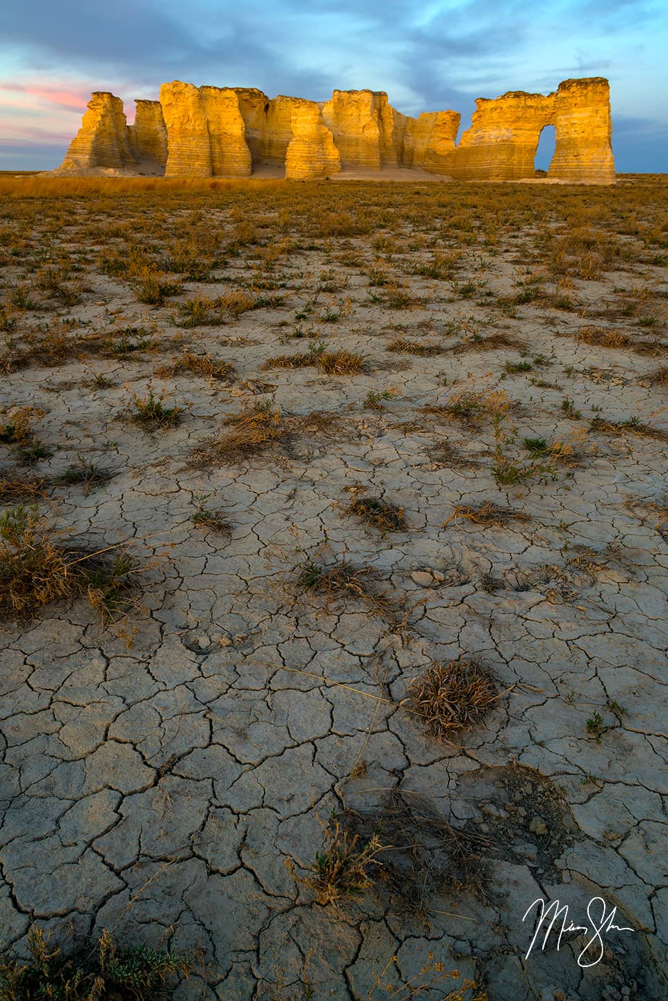 Cracked Earth - Monument Rocks, Kansas