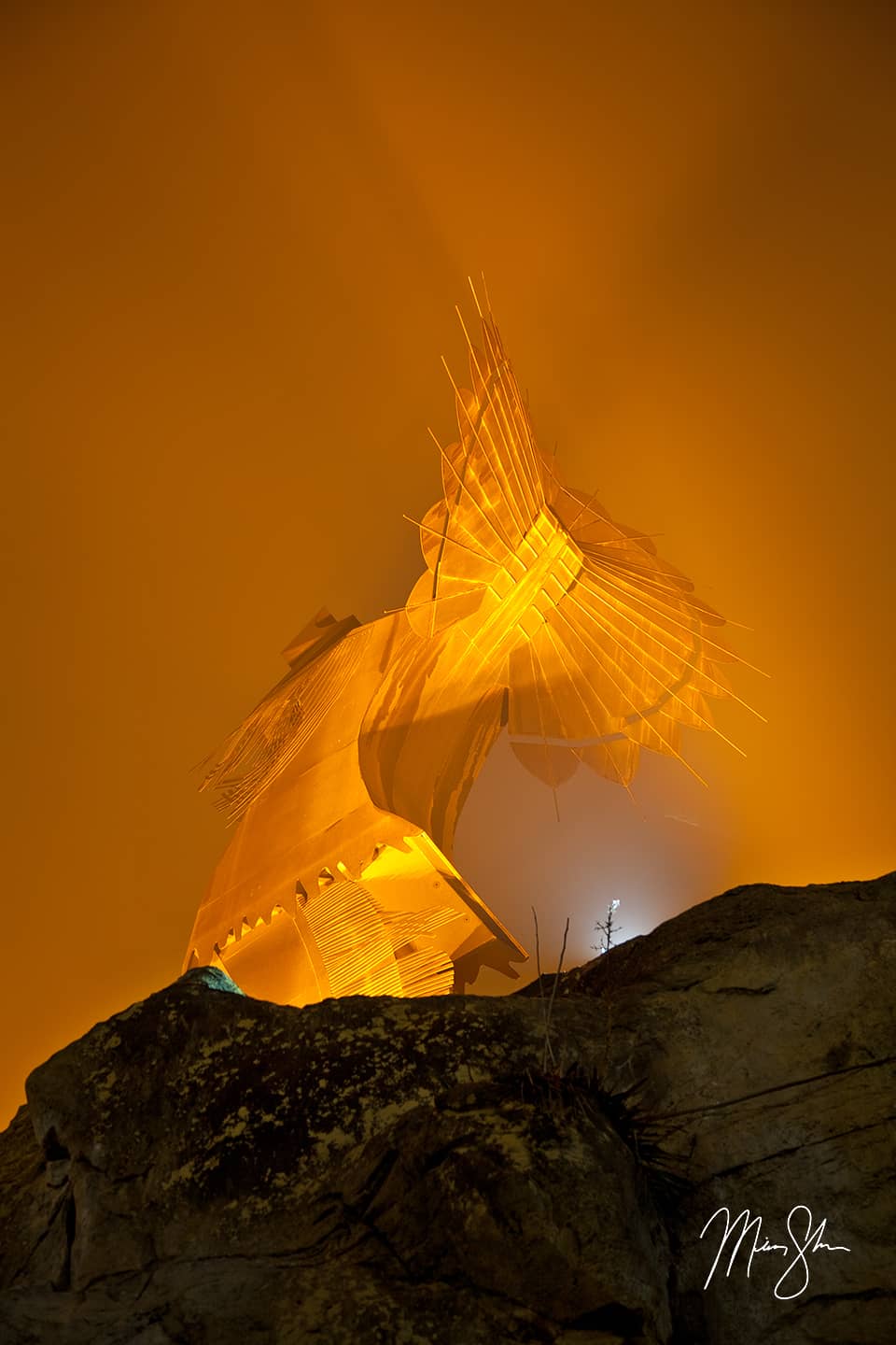 Curves of the Keeper - Keeper of the Plains, Wichita, Kansas