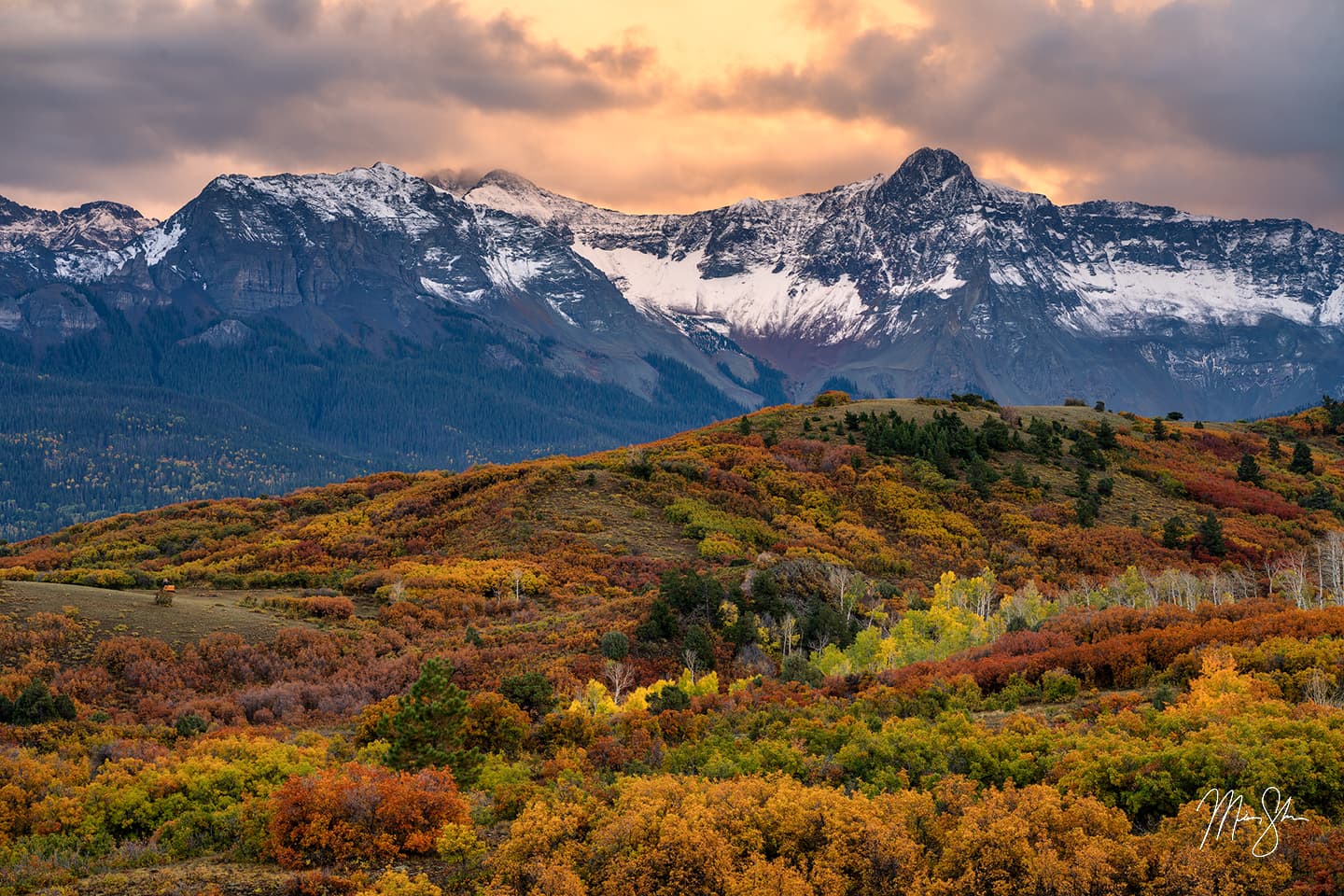 Dallas Divide Sunset - Dallas Divide, Ridgway, Colorado