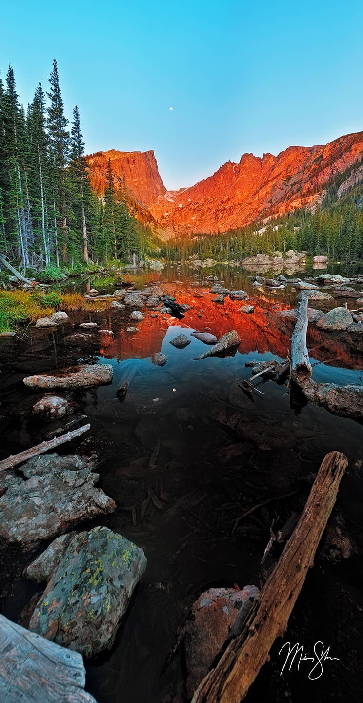 Dream Lake Sunrise - Dream Lake, Rocky Mountain National Park, near Estes Park, Colorado