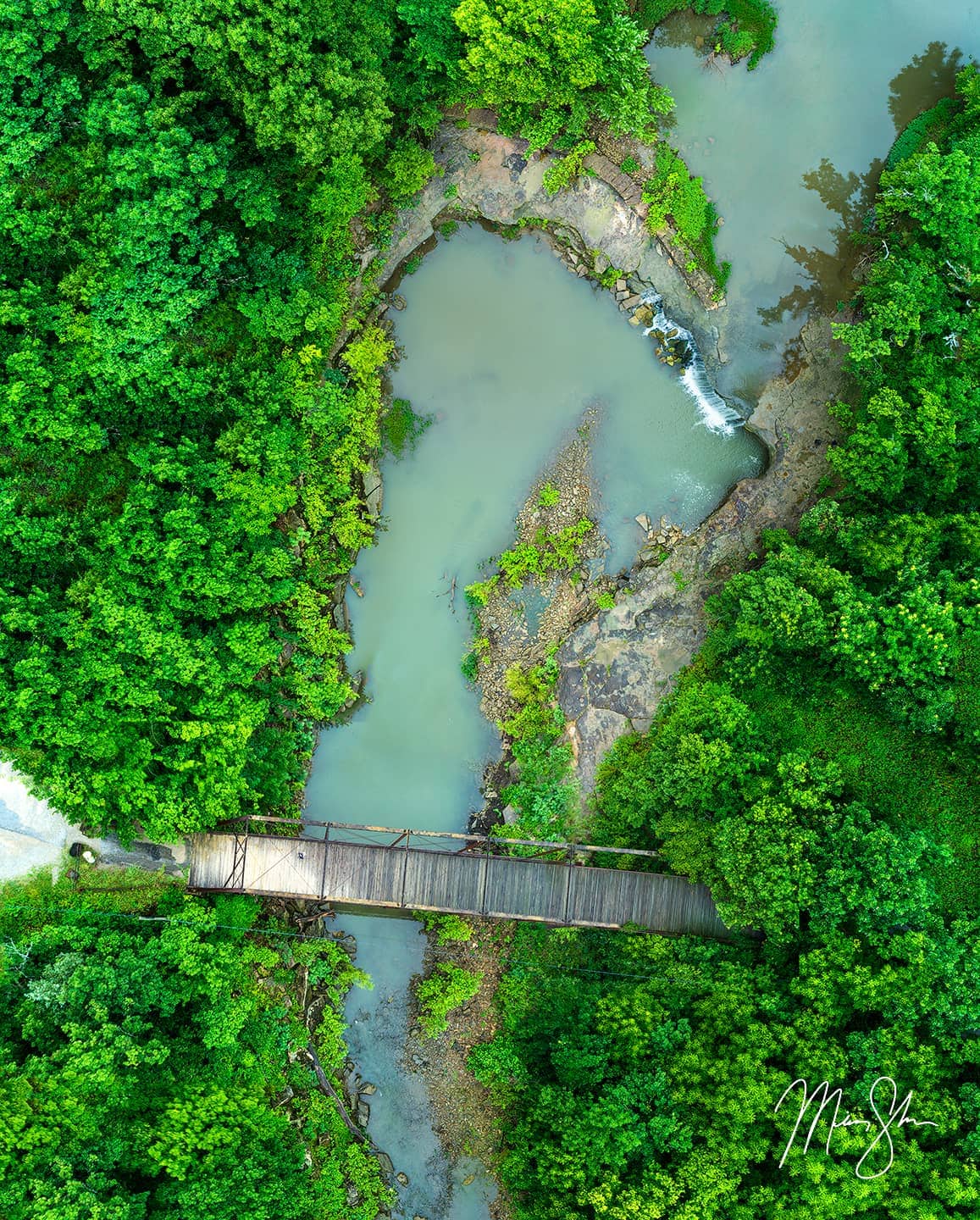 Elk Falls Aerial Panorama - Elk Falls, Kansas