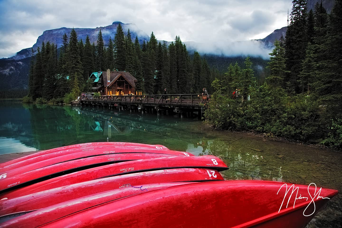 Emerald Lake Canoes - Emerald Lake, Yoho National Park, British Columbia, Canada