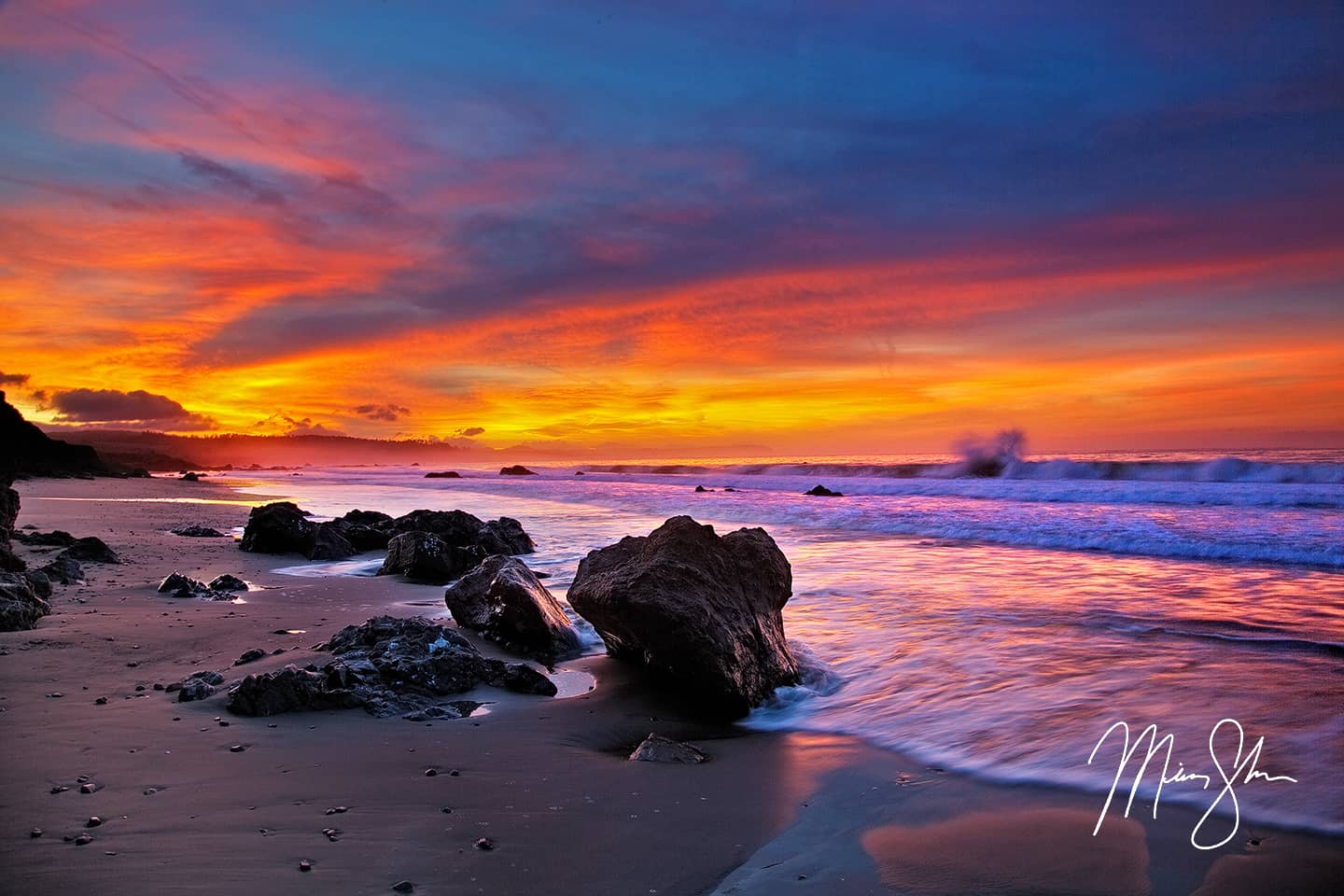 Explosive Sunrise - San Simeon, California