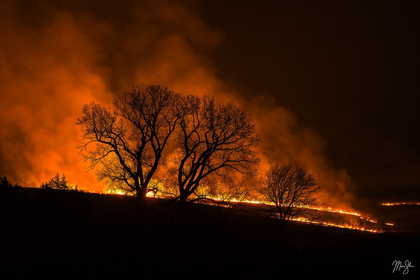 Flint Hills Burning - Near Junction City, Kansas