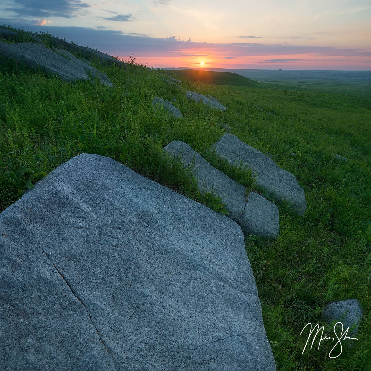 Flint Hills Sunrise - The Flint Hills, Kansas