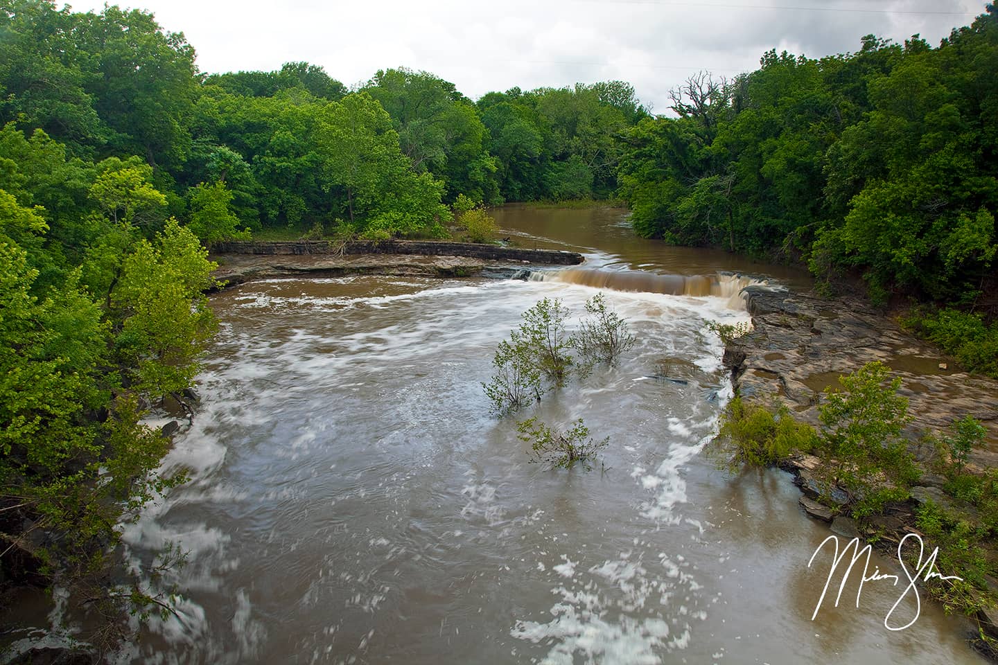 Flooded Elk Falls - Elk Falls, Kansas