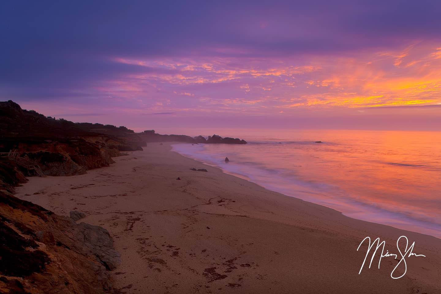 Garrapata Beach Sunset - Garrapata Beach, Big Sur, California