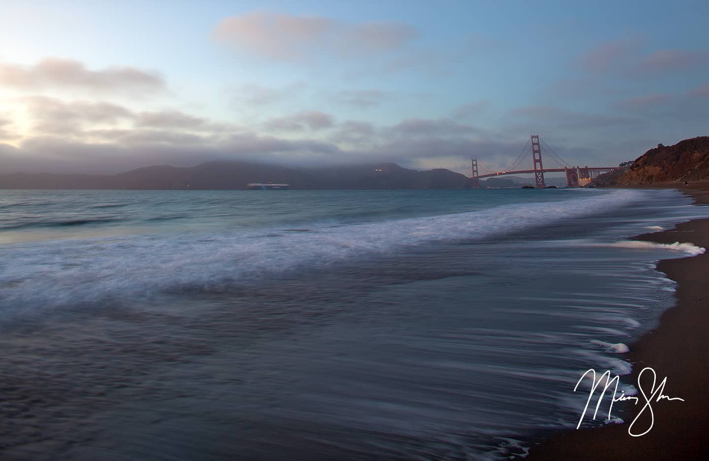 Golden Gate Bridge Sunset - San Francisco, California