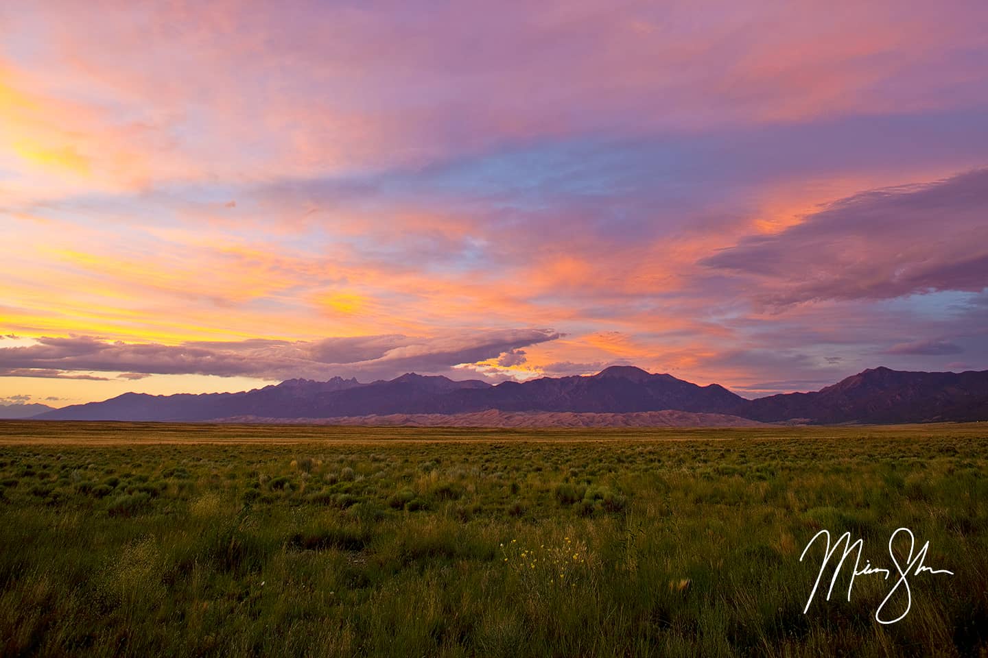 Great Sand Dunes Sunset - Great Sand Dunes National Park and Preserve, Colorado