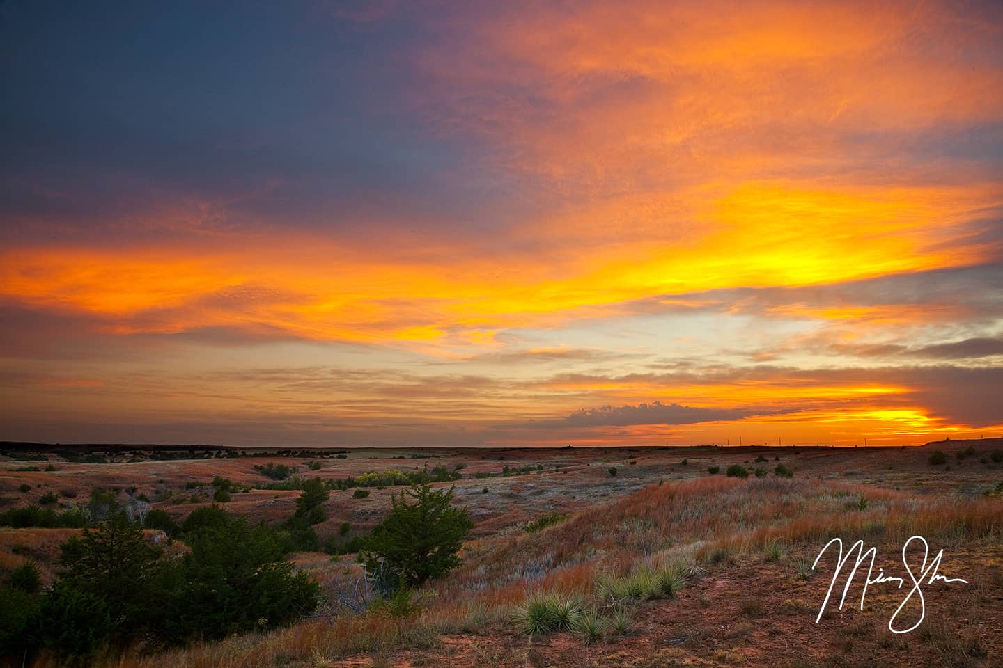 Gypsum Hills Sunset - Gypsum Hills, Kansas