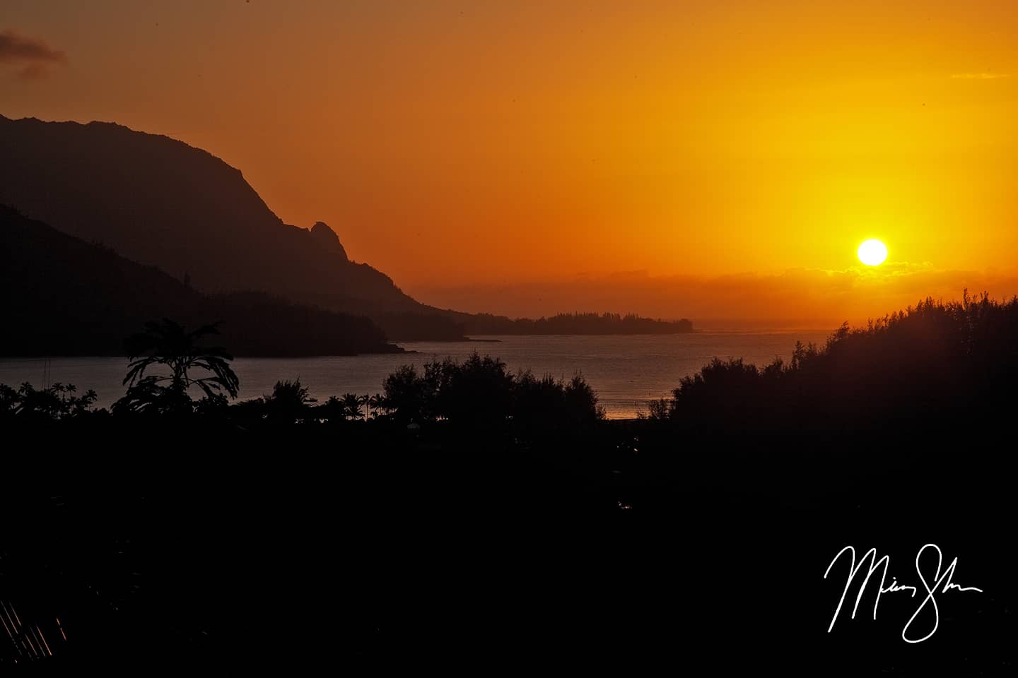 Hanalei Bay Sunset - Hanalei, Kauai, Hawaii